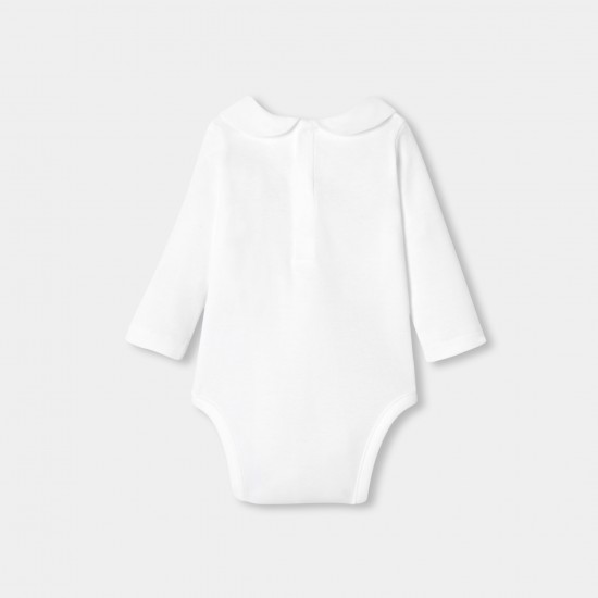 Baby girl long-sleeved cotton bodysuit