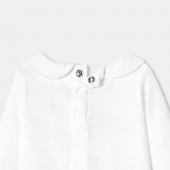 Baby girl long-sleeved cotton bodysuit
