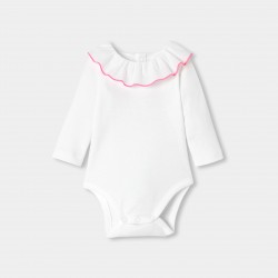 Baby girl long-sleeved cotton bodysuit 