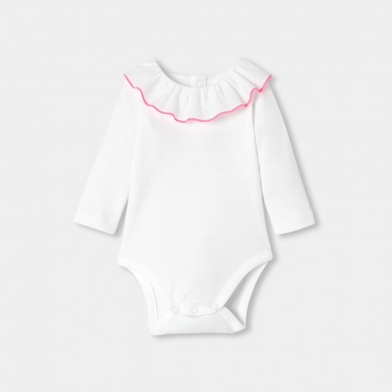 Baby girl long-sleeved cotton bodysuit 