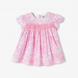 Baby girl short-sleeved Liberty fabrics dress 