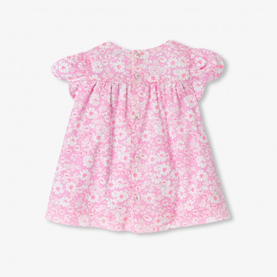 Baby girl short-sleeved Liberty fabrics dress 