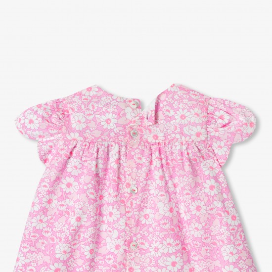 Baby girl short-sleeved Liberty fabrics dress 