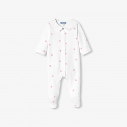 Baby girl Interlock cotton floral print pajamas