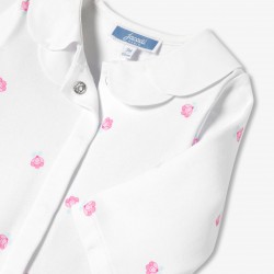 Baby girl Interlock cotton floral print pajamas