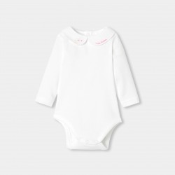 Baby girl long-sleeved cotton bodysuit