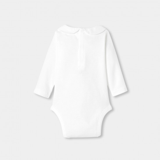 Baby girl long-sleeved cotton bodysuit