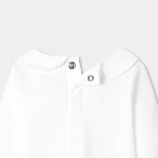 Baby girl long-sleeved cotton bodysuit