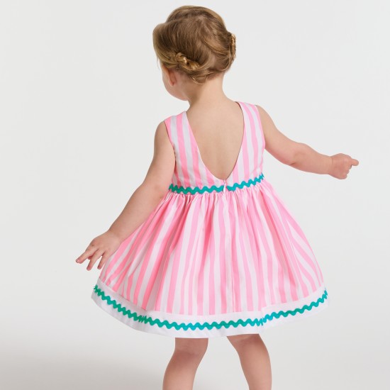 Baby girl striped cotton dress