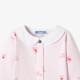 Baby girl fleece pajamas with cat and heart motifs