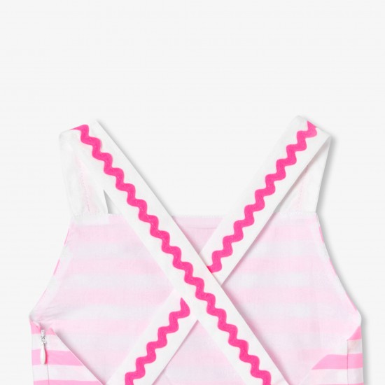 Girl striped poplin dress