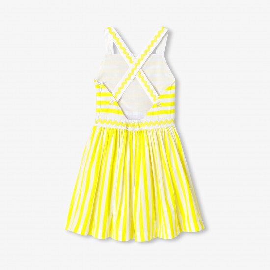 Girl striped poplin dress