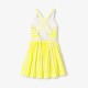 Girl striped poplin dress