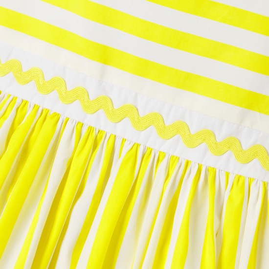 Girl striped poplin dress