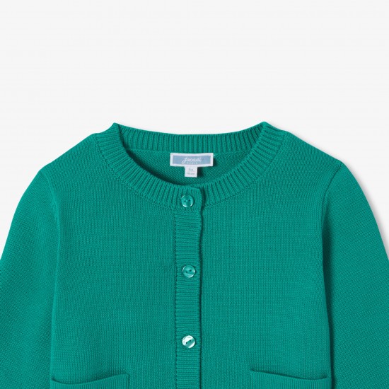 Girl cotton jersey cardigan