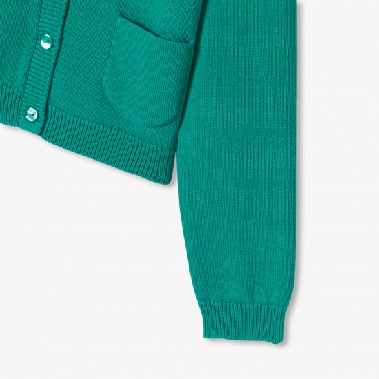 Girl cotton jersey cardigan