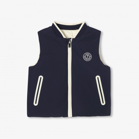 Baby boy reversible sleeveless padded jacket