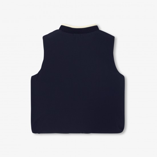 Baby boy reversible sleeveless padded jacket