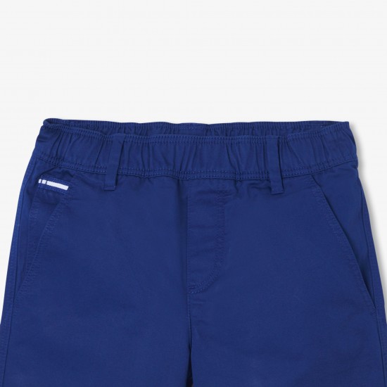 Boy cotton twill Bermuda shorts