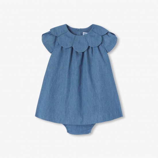 Baby girl chambray dress