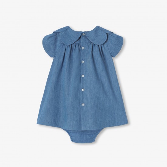 Baby girl chambray dress