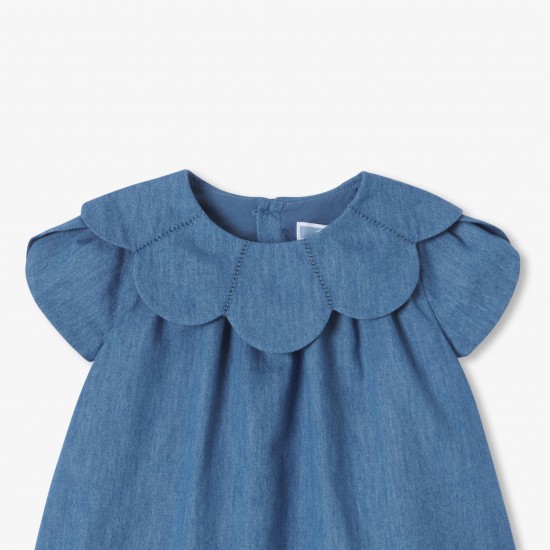 Baby girl chambray dress