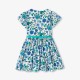 Girl floral print poplin dress