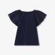 Girl ruffled sleeve T-shirt