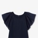 Girl ruffled sleeve T-shirt