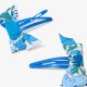 Baby girl Liberty fabric bow hair clip duo