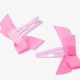 Baby girl grosgrain bow hair clip set