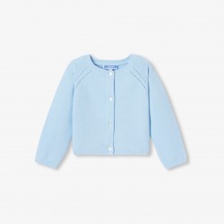 Baby girl garter stitch cardigan