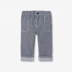 Baby striped twill pants