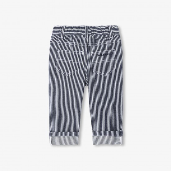 Baby striped twill pants