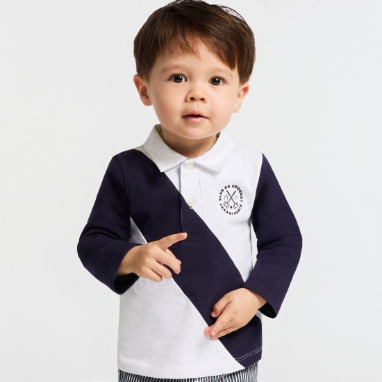 Baby boy cotton jersey rugby shirt