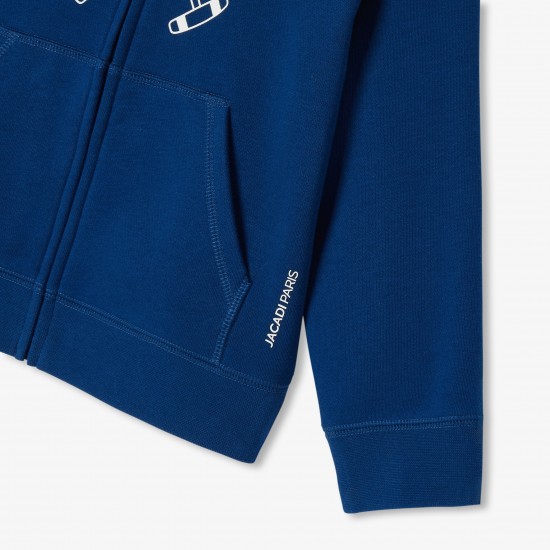 Boy zip-up fleece sweatshirt