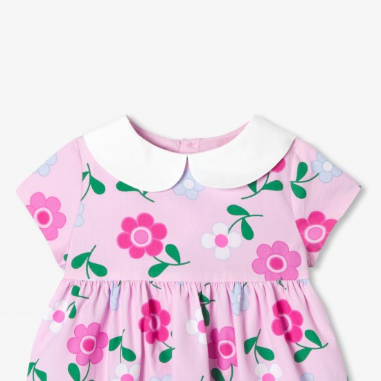 Baby girl floral popeline dress