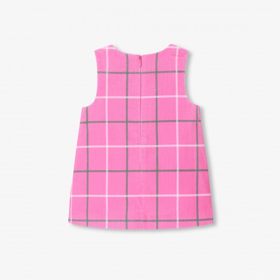 Baby girl milleraies velvet pinafore dress