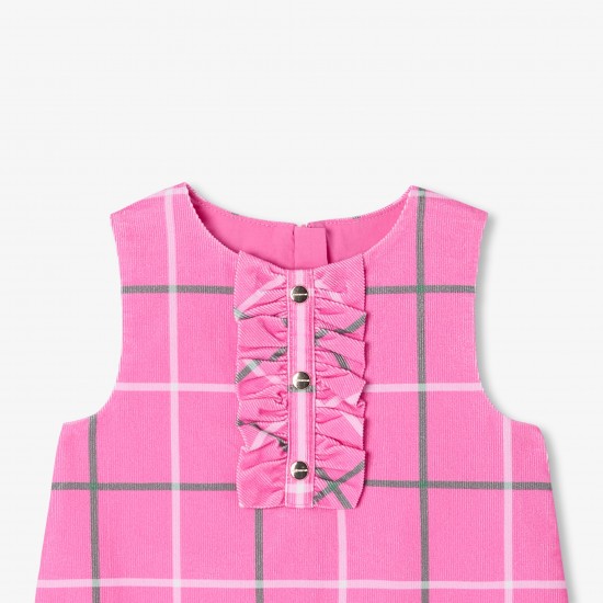 Baby girl milleraies velvet pinafore dress