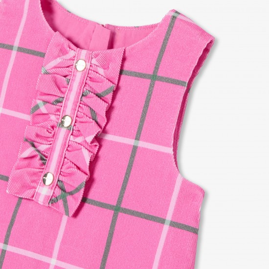 Baby girl milleraies velvet pinafore dress