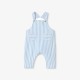 Baby boy striped poplin overalls