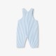 Baby boy striped poplin overalls