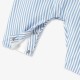 Baby boy striped poplin overalls