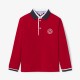Boy cotton piqué rugby shirt
