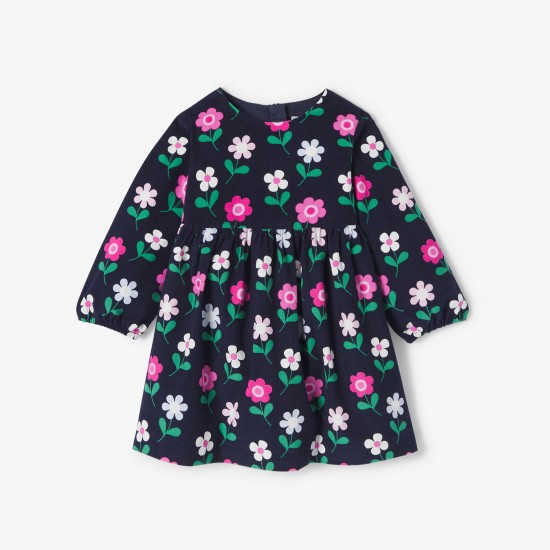 Baby girl long-sleeved velvet dress
