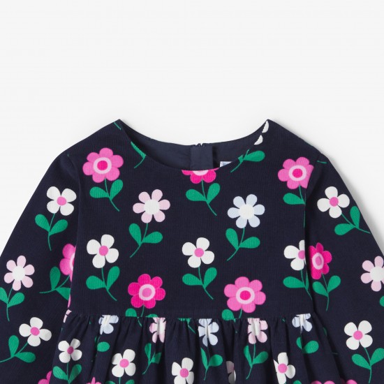 Baby girl long-sleeved velvet dress