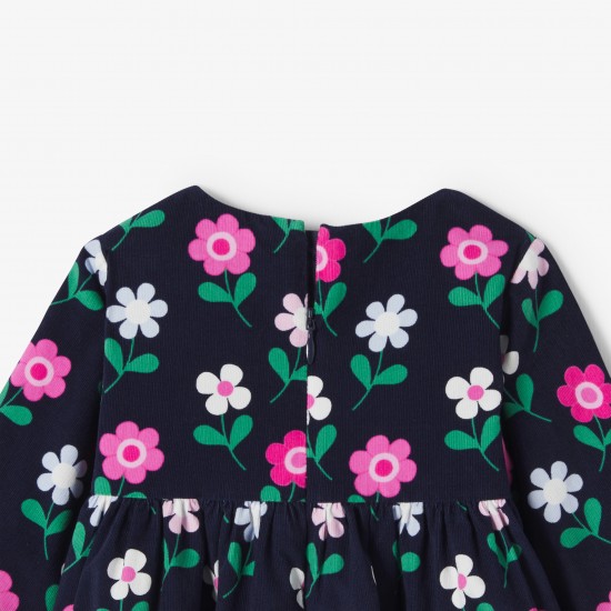 Baby girl long-sleeved velvet dress