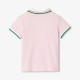 Girl short-sleeved cotton piqué polo shirt