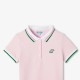 Girl short-sleeved cotton piqué polo shirt