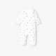 Baby girl velvet pajamas with Peter Pan collar